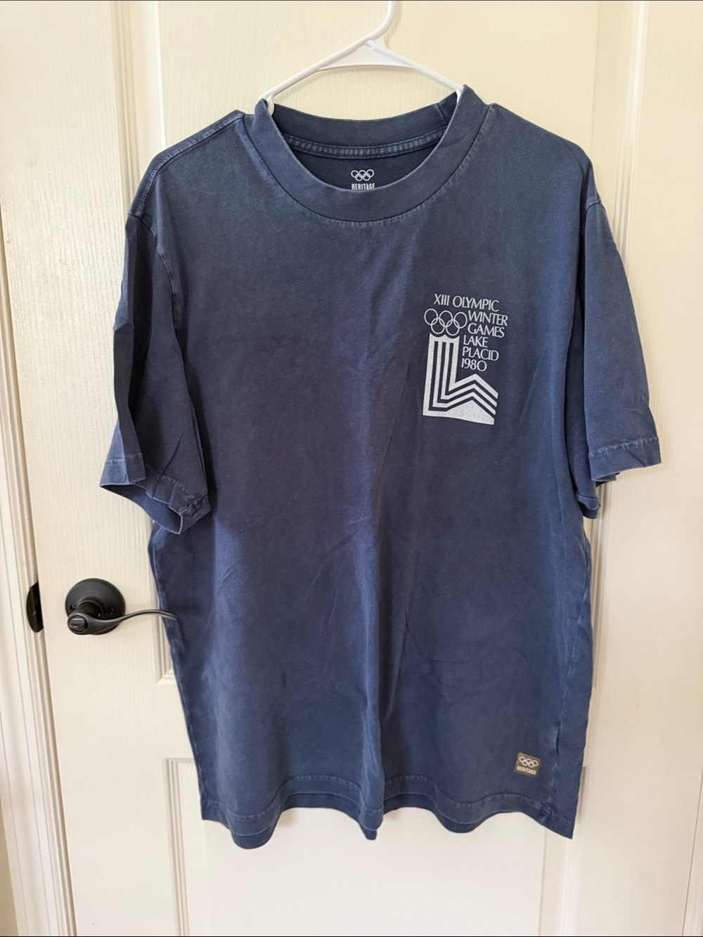 Abercrombie & Fitch Navy Blue Short Sleeve Graphic Tee